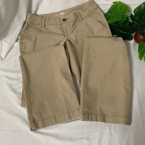 Old Navy khaki boot cut pants size 0